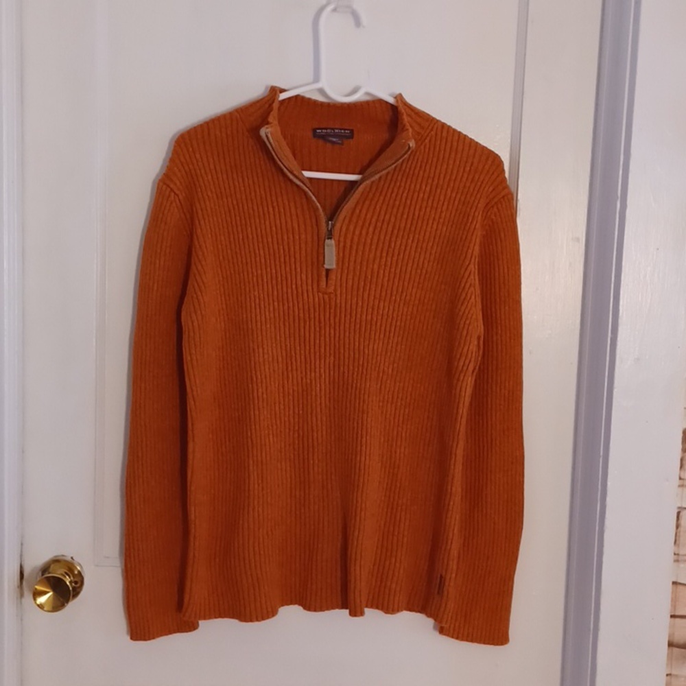 Woolrich pullover sweater pumpkin Heather color women's size xlarge